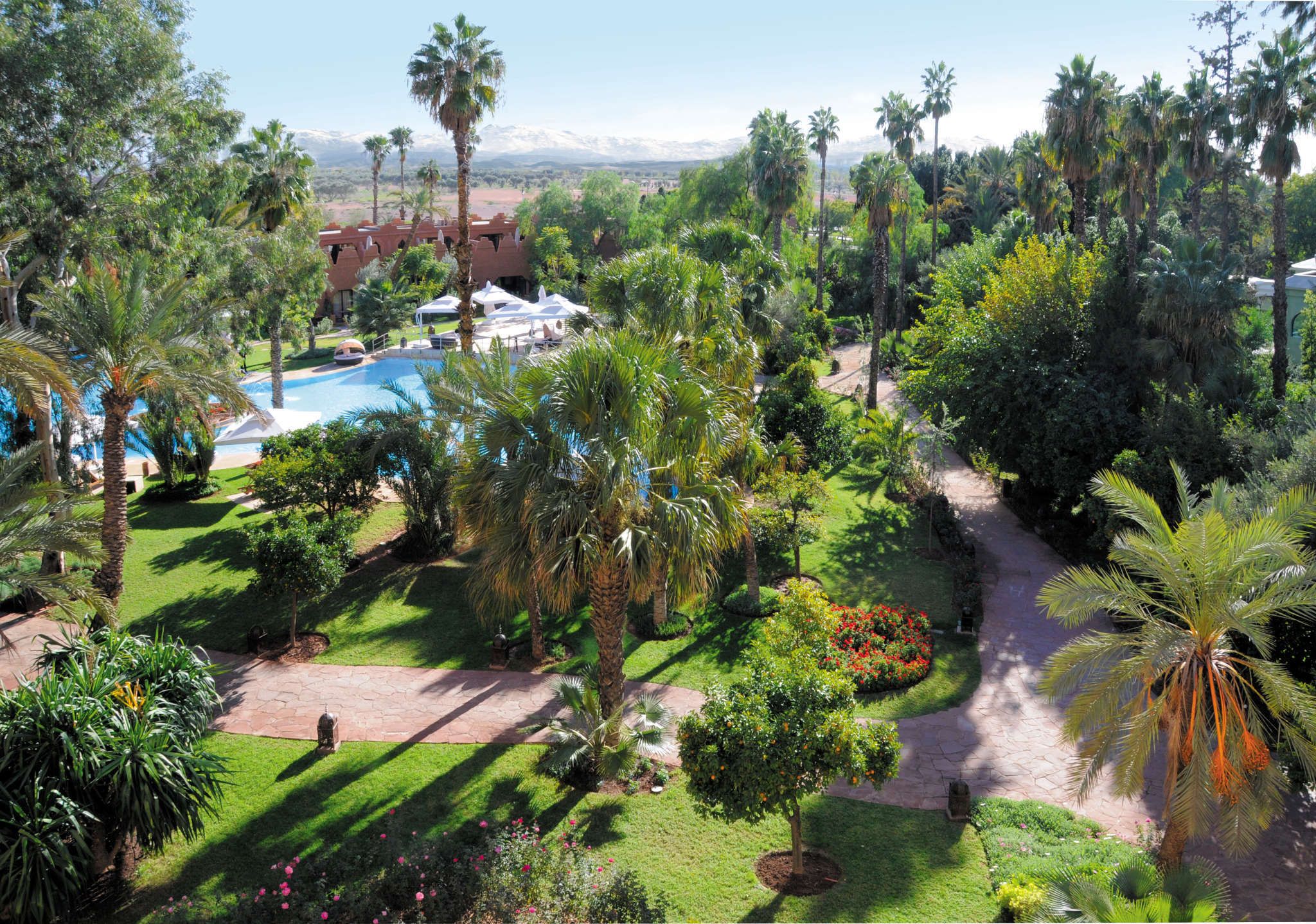 Jardins et piscine - Hôtel Es Saadi Marrakech Resort